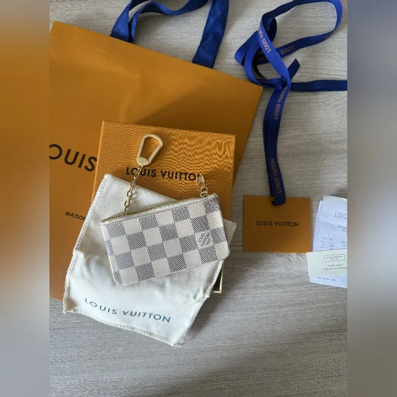 Louis Vuitton Damier Azur Key Pouch - Picture 1 of 13